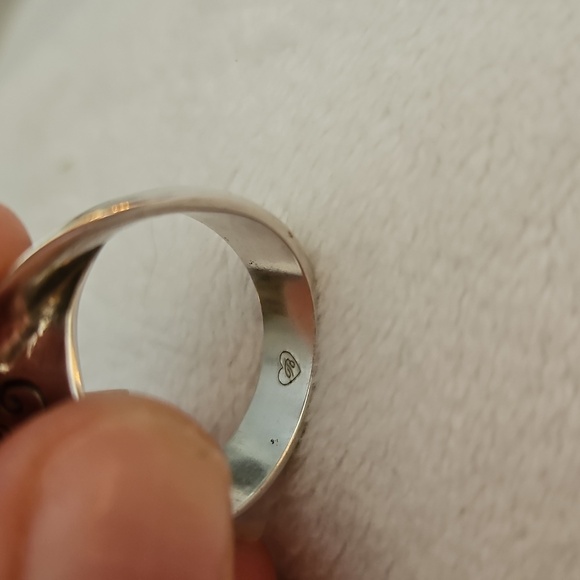 BRIGHTON Elegant Twisted Swirl Scroll Ring Size 9.25 - Picture 7 of 9